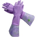 перчатки универсальные хозяйственные латексные "Чистенот" с манжетой, размер M