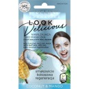 Eveline bio маска для лица Увлажняющая с натуральным скрабом Coconut&Mango, серии Look Delicious, 10 мл