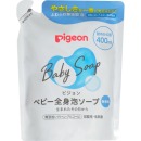 Pigeon мыло-пенка для младенцев с рождения, сменный блок, 400 мл