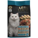 LEO&LUCY сухой холистик корм полнорационный для взрослых кошек с ягненком, уткой и биодобавками, подходит для стерилизованных, 400 г