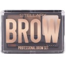 Stellary набор для бровей Professional Brow set тон 01 blond, 2.4 г