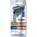Zollider одноразовые бритвенные станки 3 лезвия Force 3 MAX, 2 шт