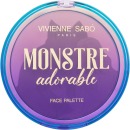 Vivienne Sabo палетка для лица Vivienne Sabo Monstre Adorable, тон 01, два холодных цвета и один светлый оттенок