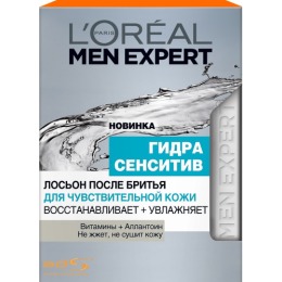 L'Oreal Men Expert лосьон после бритья "Гидра Сенситив" для чувствительной кожи", 100 мл