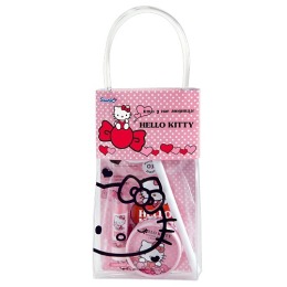 Hello Kitty Подарочный набор "Кто у нас модница " (зеркало, помада, пуховка с блестками, сумочка)