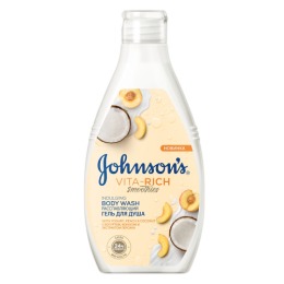 Johnson`s гель для душа "Расслабляющий" с йогуртом, кокосом и экстрактом персика