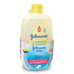 Johnson`s baby детская пенка-шампунь "От макушки до пяточек для мытья и купания" + детское молочко "От макушки до пяточек"