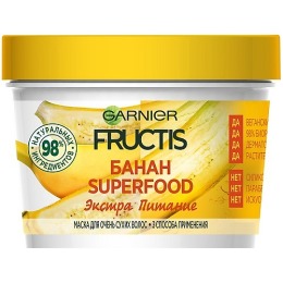 Garnier маска "Fructis Superfood Банан" для сухих волос