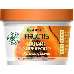 Garnier маска "Fructis Superfood Папайя" для повреждённых волос