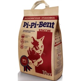 Pi-Pi-Bent наполнитель для кошек "Classic" комкующийся, пакет