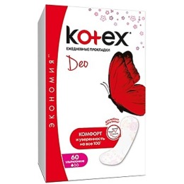 Kotex прокладки ежедневные "Super тонкие Deo"