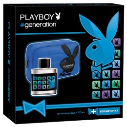 PlayBoy набор мужской "Generation". Туалетная вода 50 мл + косметичка