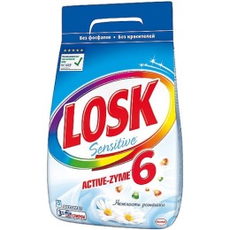 Losk стиральный порошок "Active-Zyme 6. Нежность ромашки"