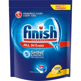 finish таблетки для посудомоечных машин "All in1. Max. Shine&Protect. Лимон"