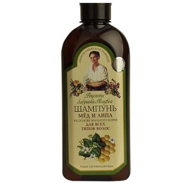 Рецепты бабушки Агафьи шампунь "Мед и липа" для всех типов волос