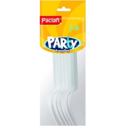 Paclan Party вилки пластиковые белые