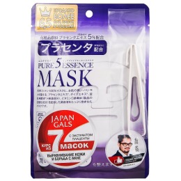 Japan Gals маска для лица "Pure 5 Essence" с плацентой