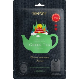 Shary маска ферментная "GREEN TEA" противовоспалительная