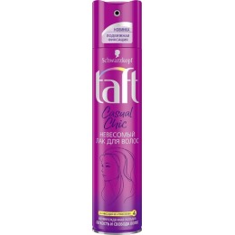 Taft лак для волос "Casual Chic. Невесомый" подвижная фиксация