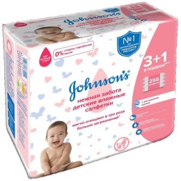 Johnson`s baby салфетки детские "Нежная забота", 256 шт