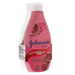 Johnson`s гель для душа с экстрактом цветка граната "Преображающий" +гель для душа ухаживающий с йогуртом,овсом и медом "Смузи"