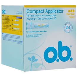 o.b. тампоны "Compact Applicator" normal
