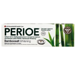 Perioe LG зубная паста с бамбуковой солью "Bamboosalt whitening" и экстрактом жемчуга для белизны зубов