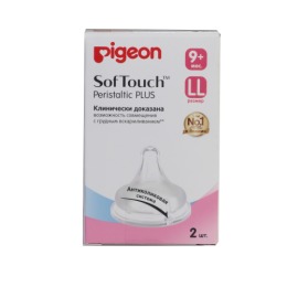 Pigeon соска SofTouch Peristaltic Plus, размер LL (9+мес)