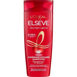 L'Oreal шампунь для волос ELSEVE Эксперт цвета, для окрашенных или мелированных волос, ламинирующий