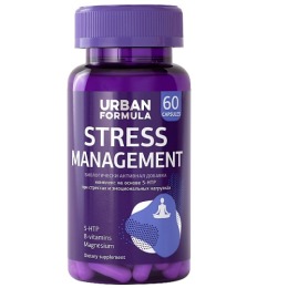 Urban Formula Антистрессовый комплекс Urban Formula с 5-HTP, Stress Management, 60 капсул
