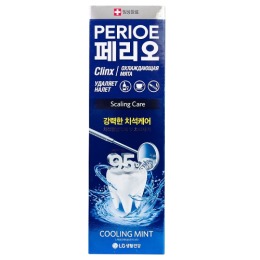 Perioe LG зубная паста Clinx Cooling mint против образования зубного камня, 100 г