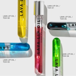 Influence Beauty двухфазное масло для губ Lava lip oil, тон 01, Прозрачный темно-красный, 6 мл