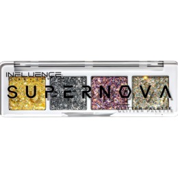 Influence Beauty палетка глиттеров Supernova, тон 01, Бронзовый, серебряный, фиолетовый, золотой, 2 гр