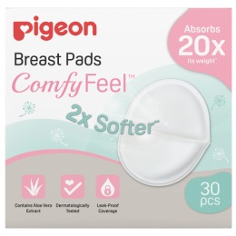 Pigeon вкладыши для бюстгралтера с алоэ Comfy Feel Breast Pads, 30 шт