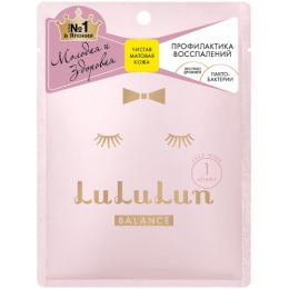 Lululun маска увлажнение и баланс кожи FACE MASK BALANCE PINK, 1 шт