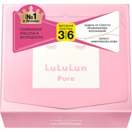 Lululun маска для лица ''Увлажнение и Баланс кожи'' Face Mask Pure Balance Pink, 36 шт