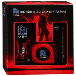 Fa men набор "Сила Притяжения" дезодорант спрей для тела 250 мл + гель для душа 150 мл + рулетка Fa Men Sport