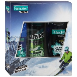 Palmolive набор для мужчин "Снежная лавина" гель для душа 2в1+дезодорант + пена для бритья
