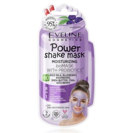 Eveline маска с пробиотиками Увлажняющяя bio, серии POWER SHAKE MASK