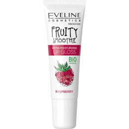 Eveline блеск для губ Экстраувлажняющий, серии Fruity Smoothie, тон: raspberry,12 мл