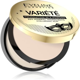 Eveline пудра для лица минеральная компактная, серии Variete, тон 10  ivory,8 гр