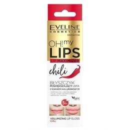 Eveline блеск  для  увеличения  объёма  губ  "чили", серии Oh! My Lips – Lip Maximizer, 4.5 мл