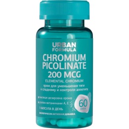 Urban Formula Хрома пиколинат для снижения тяги к сладкому и похудению "Chromium picolinate"