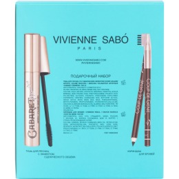 Vivienne Sabo подарочный набор тушь Cabaret premiere тон 01 + карандаш для бровей тон 01