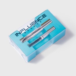 Influence Beauty подарочный набор (тушь LASH FRACTAL + гель для бровей BROW ROBOT) для безупречного взгляда, 1шт + 1шт, черный + прозрачный,9мл + 5,5мл