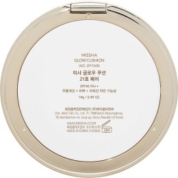 MISSHA тональный кушон Glow Cushion Прозрачное свечение, тон 21P Fair Pink Beige,14 г