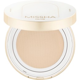 MISSHA тональный кушон Glow Cushion Прозрачное свечение, тон 21N Fair Light Beige,14 г