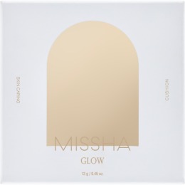 MISSHA тональный кушон Glow Cushion Прозрачное свечение, тон 21N Fair Light Beige,14 г