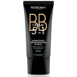 DEBORAH тональный ВВ-крем BB CREAM 5 IN 1 SKIN PERFECTOR FOUNDATION, тон 01 белоснежный,30 мл