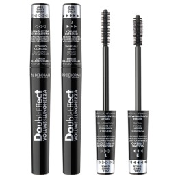 DEBORAH тушь для ресниц двойной эффект MASCARA DOUBLE EFFECT, тон: черный,8 мл